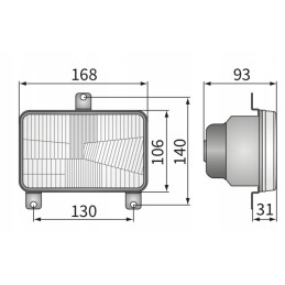 Priekiniai žibintai h4 massey ferguson wesem re27021