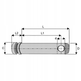 Kaiščio kampas 1 19mm, darbinis ilgis 127mm