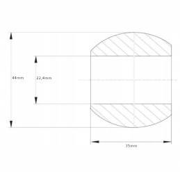 Apatinės svirties rutulinis katė 1 1 oe22 4 44x35 mm kramp