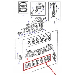 4227147m91 pagrindinių guolių komplektas 0 25