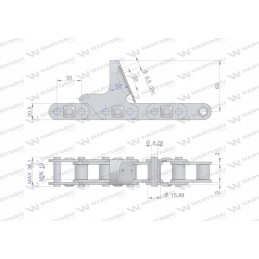 Kukurūzų burbuolių skutimo grandinė CA627 76PS 8 lėkštės