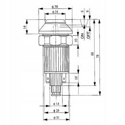 Deutz Fahr 4WD ratų pavaros jungiklis 0075945020