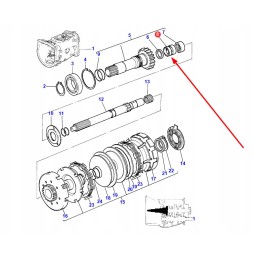 3699065m1 pavarų dėžės veleno įvorė