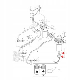 Massey Ferguson vandens jutiklis v837074054 originalus
