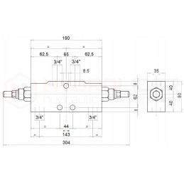 Viršutinis vožtuvas, skirtas vbcd 3 4 de 100 l 350 barų omų