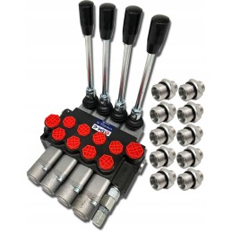 Hidraulinis skirstytuvas, 4 sekcijų, 40l, pajungimo skląstis