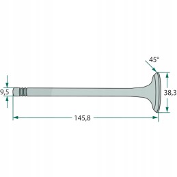 Išmetimo vožtuvas ford 38017765 granitas