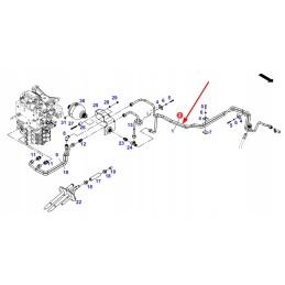 H737921030200 hidraulinės sistemos žarna