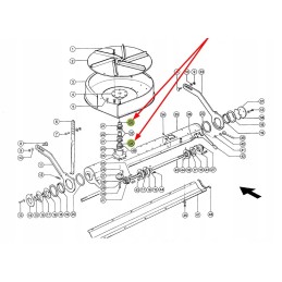 538280 1 pelų barstytuvo tarpiklio žiedas