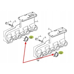 6005012115 išmetimo kolektoriaus tarpinė