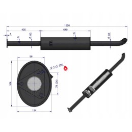 Duslintuvas C 385 ilgas 1550mm 80014040u originalus Ursus