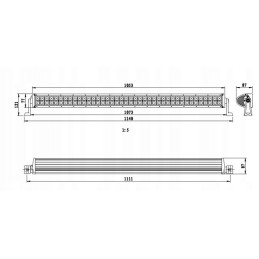 Halogeninės darbo lempos liuko kombinacija 80led 240w 10 30v