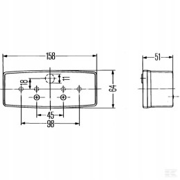 Galinis žibintas l deutz fahr 10000 agroprima agroxtra