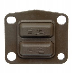 Guminis prispaudimo elementas, dešinėje, granitas