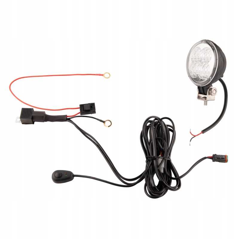 Darbo lempa 4xLED 700 lm 14w jungtis