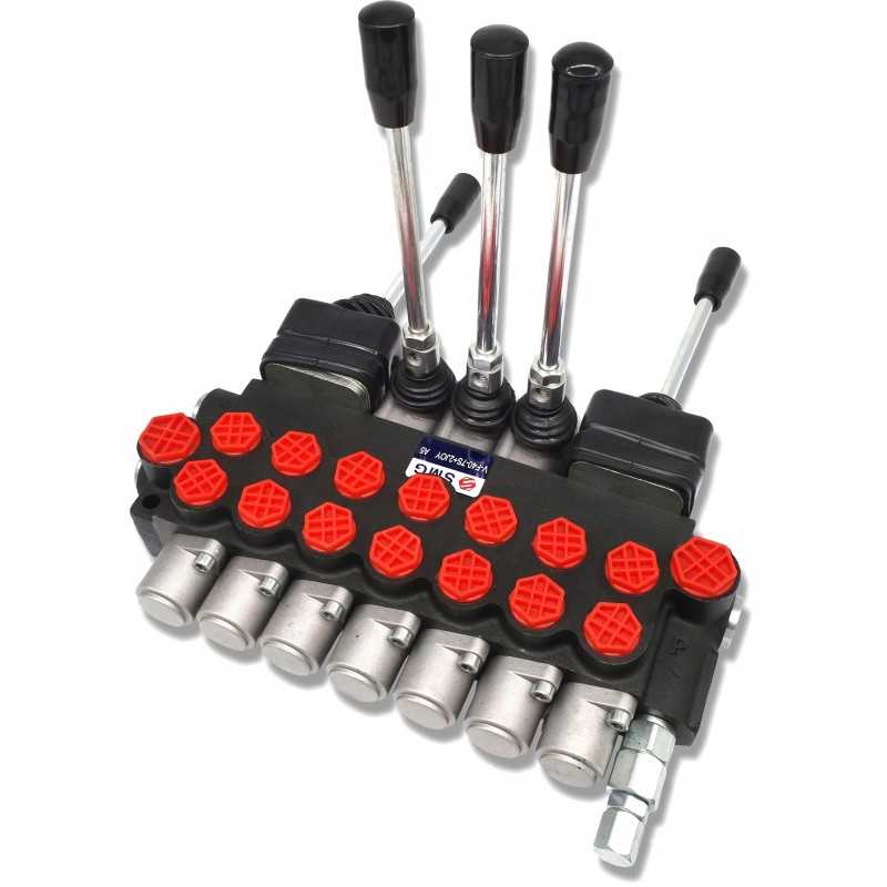 Hidraulinis skirstytuvas 7 sek 40l su vairasvirtėmis