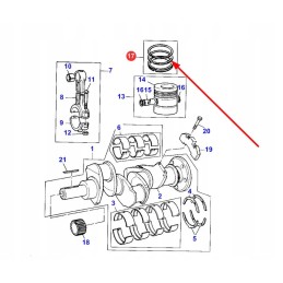 4181a035 stūmoklių žiedų rinkinys
