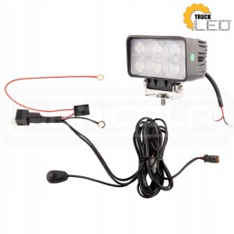 Darbo lempa 6xLED 1100 lm 18w jungtis