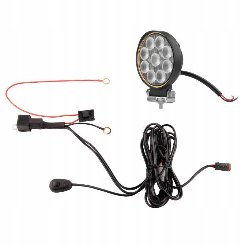 Darbo lempa 9xled 1133 lm 20w jungtis