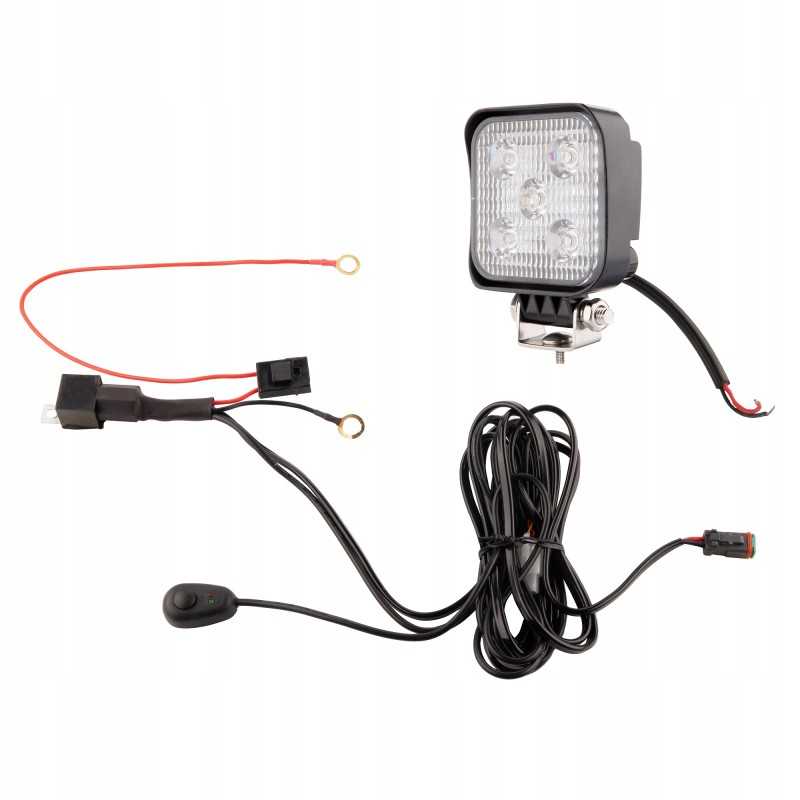 Darbo lempa 5xled 630 lm 12w jungtis