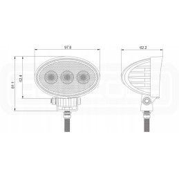Darbo lempa 3xled 660 lm 7 1w prekė