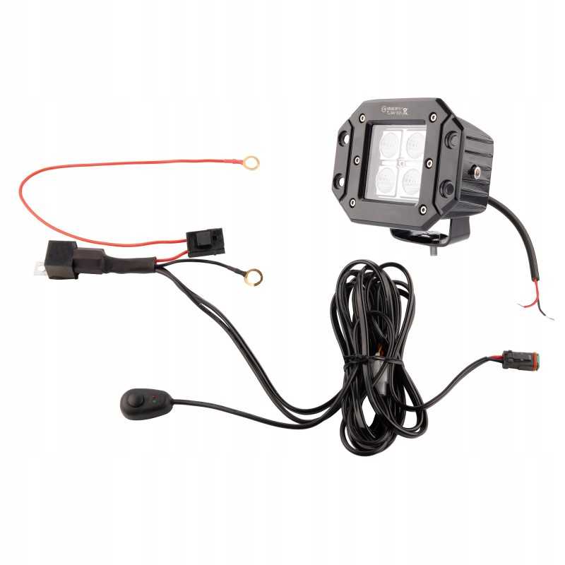 Darbo lempa 4xLED 495 lm 6w jungtis