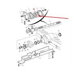 3712873m1 agco varančiojo veleno atraminis guolis