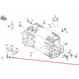 F716201210030 alkūninio veleno guolio korpuso varžtas