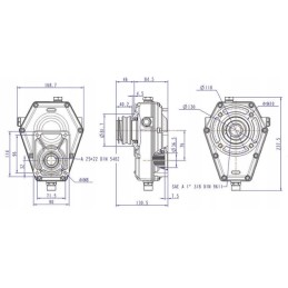 PTO daugiklio krumpliaračių siurblys 8cm3 16l komplektas