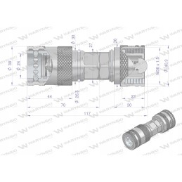 Sumažinimo kištukas euro push pull lizdas su eliminatu