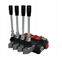 4 sekcijų hidraulinis skirstytuvas, 4 sekcijų, 80l