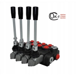 4 sekcijų hidraulinis skirstytuvas, 4 sekcijų, 80l