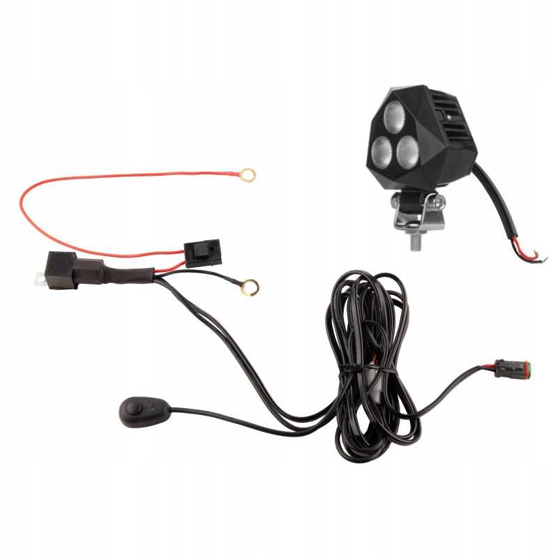 Darbo lempa 3xled 911 lm 9w jungtis