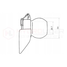 Dvi dėtuvės su ZKW 64 28 64 37 hidroliderio kulkomis