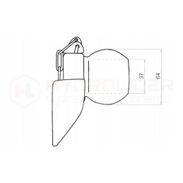 Dvi dėtuvės su ZKW 64 28 64 37 hidroliderio kulkomis