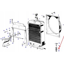 74706357 radiatoriaus tvirtinimo pagalvėlė