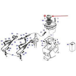 F822100070080 pagrindinio cilindro dangtis