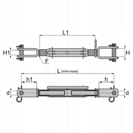 Kėlimo pakabos 368 478mm jungtis