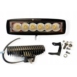 LED lempos skydelis 6 LED difuzinis 18w 12 24v