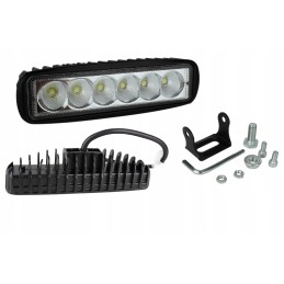 LED lempos skydelis 6 LED difuzinis 18w 12 24v