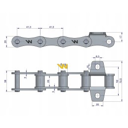 Waryn bizonų rekordinio konvejerio vidurinė grandinė