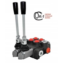 2 sekcijų hidraulinis skirstytuvas, 80l, 2 sekcijų