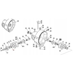Manitou 109701 kampinis dėžės guolis