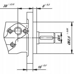 BMR315 orbitinis hidraulinis variklis smr315 fi 32m