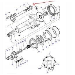 4301296m3 galinės ašies korpuso sandarinimo žiedas fi 387