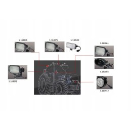 Korpusas New Holland LED darbo lempa 2820lm 163865