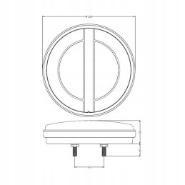 LED galinis žibintas TL kairysis, 3 funkcijos, 12 24v