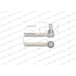 Vairo jungtis 173mm m18x1 5l 137047a1