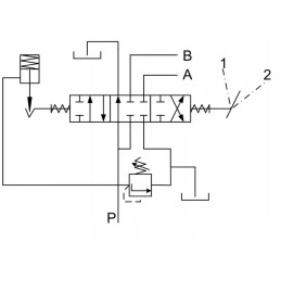 Hidraulinis skirstytuvas, 1 sekcija, 80l, skaldymo mašinai