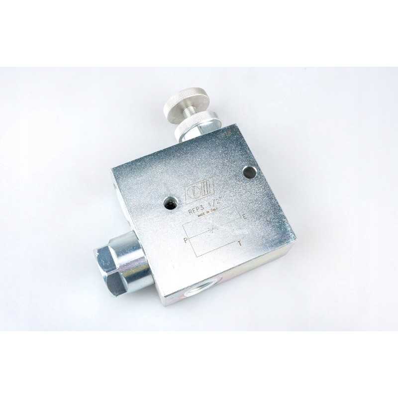 Hidraulinis vožtuvas rfp3 daliklis su reguliavimu 80l